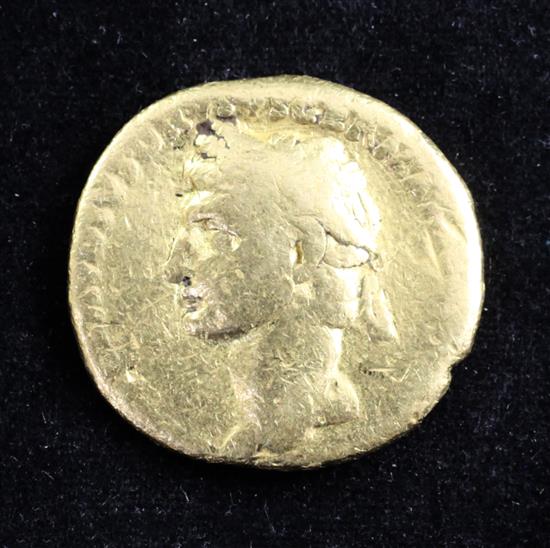 Roman Imperial coinage: Nero Claudius Drusus AV aureus, AD 41-54, 7.4 grams.